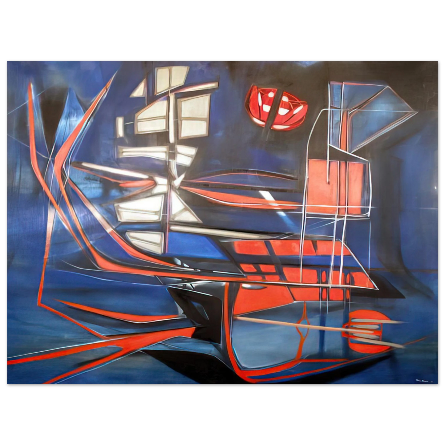 Jimmy Ernst - Science Fiction - 1948 Fine Art Poster - Default Title