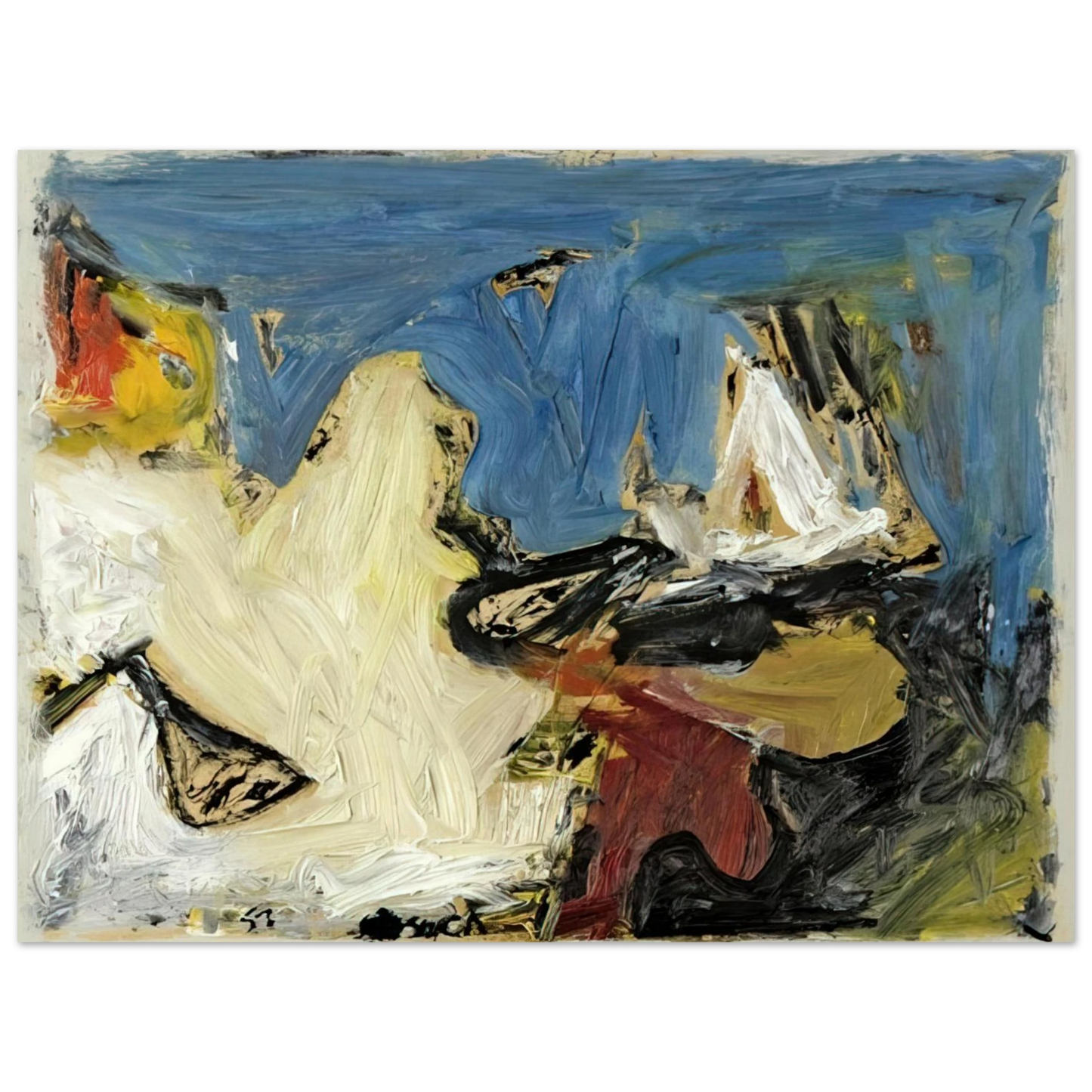 Milton Resnick - PAINTING I 1957 Fine Art Poster - Default Title