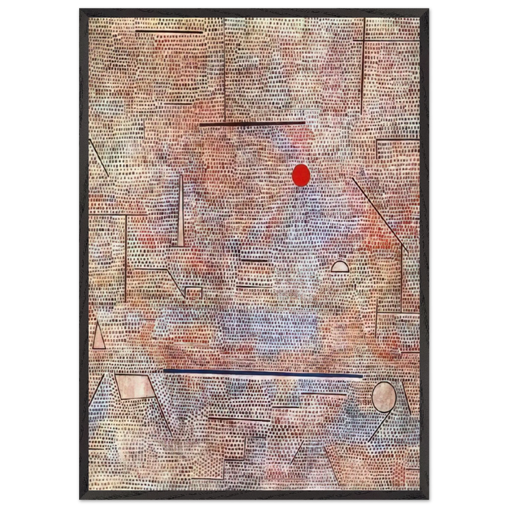 CACODEMONIC 1916 - Paul Klee 70x100 cm / 28x40 inches Framed Art Print – Black Wooden Frame