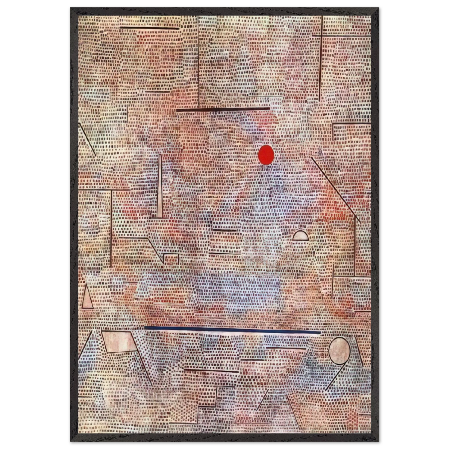 CACODEMONIC 1916 - Paul Klee Framed Art Print – Black Wooden Frame - Default Title - -Framed Art Print