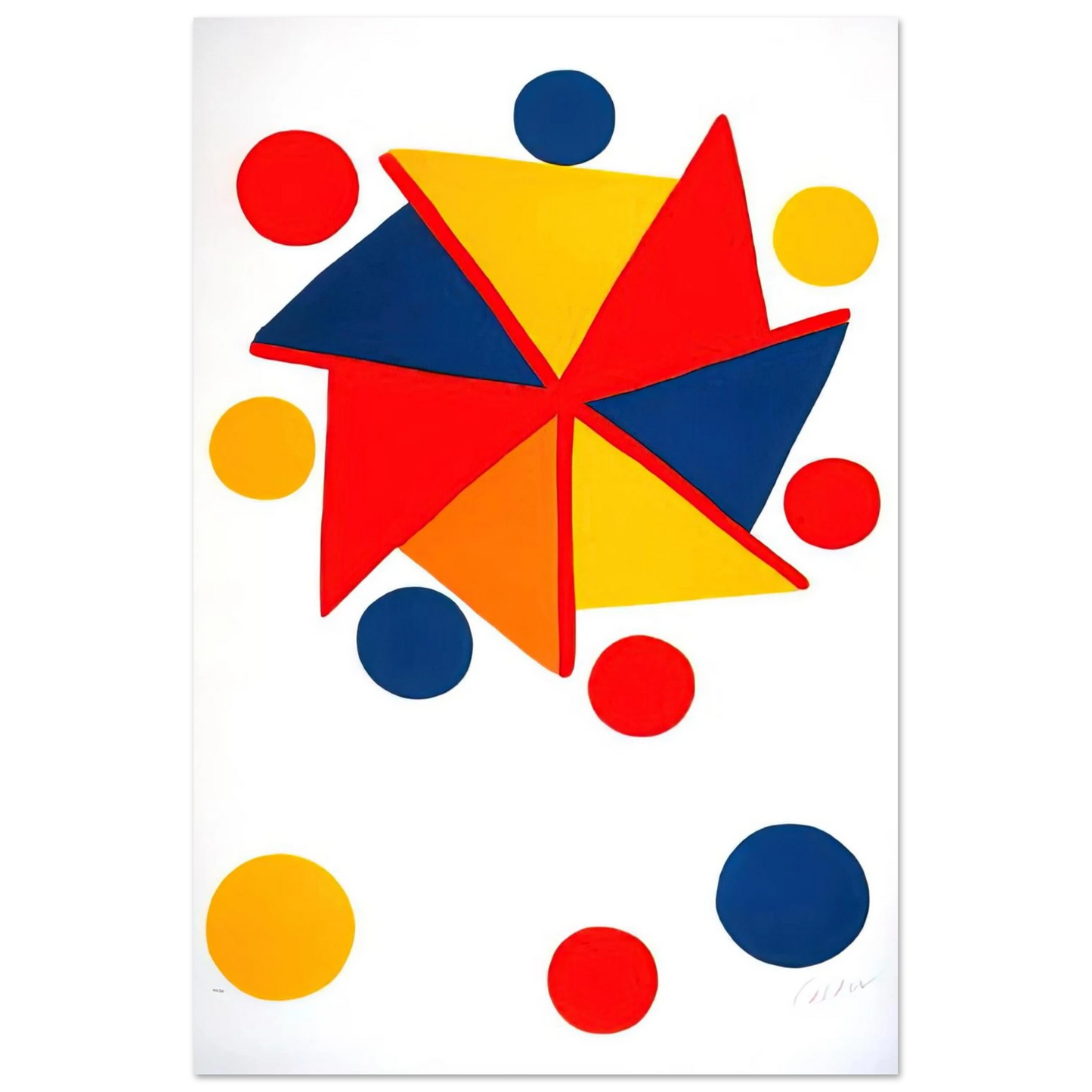 Alexander Calder - UNTITLED 1970 Fine Art Poster - 40x60 cm / 16x24 inches