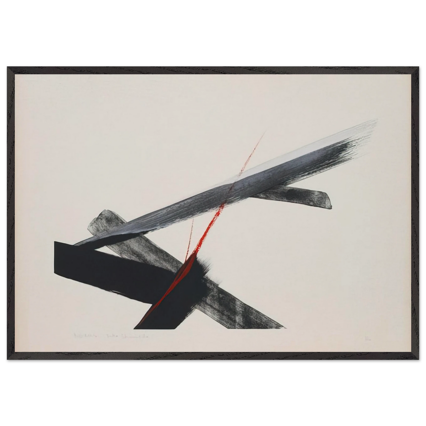 Nexus - 1984 - Toko Shinoda 70x100 cm / 28x40 inches Framed Art Print – Black Wooden Frame