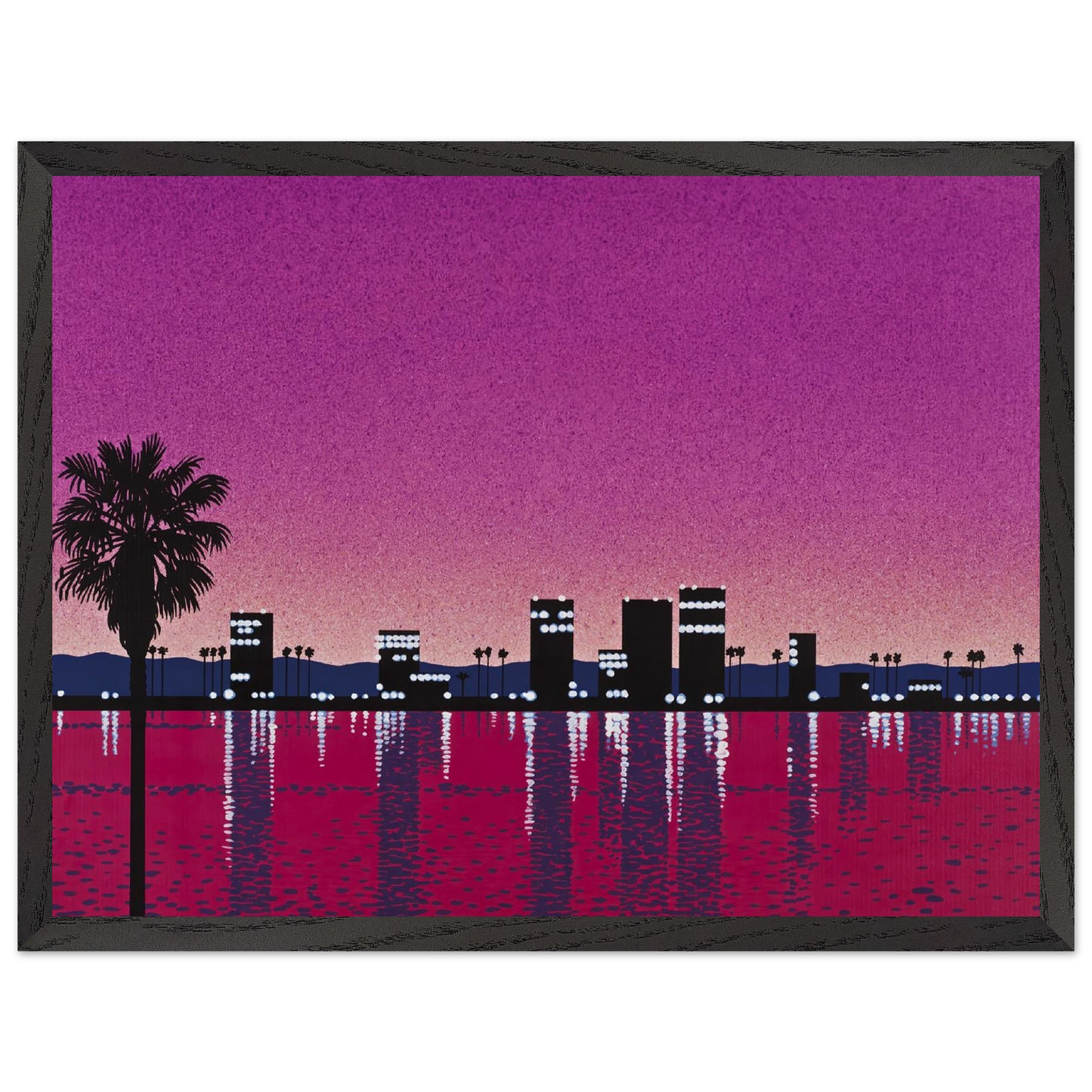 Hiroshi Nagai - The Limelight - monolog Wall Art - 30x40 cm / 12x16 inches - Premium Wooden Framed Poster With Fine Art Paper - Wood frame