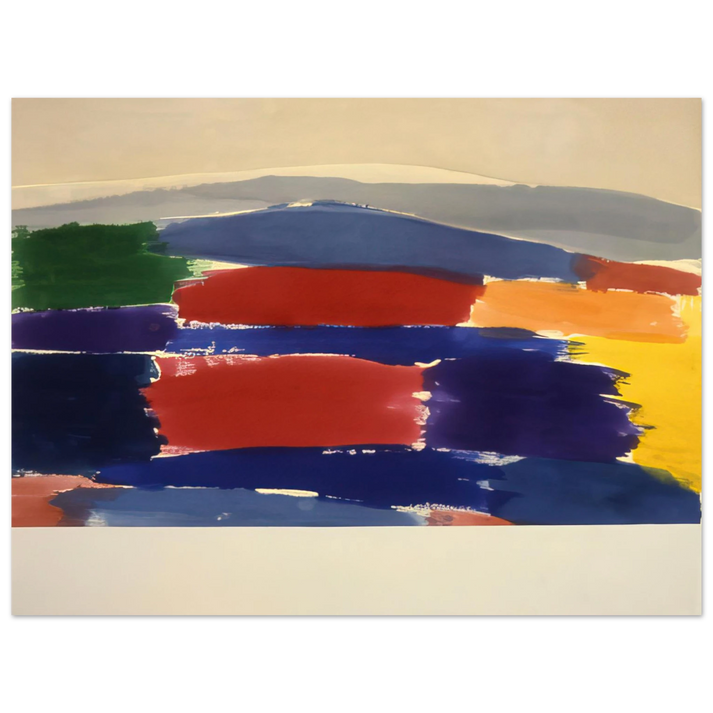 Ronnie Landfield - Village In The Moon - 1985 75x100 cm / 30x40inches Fine Art Poster