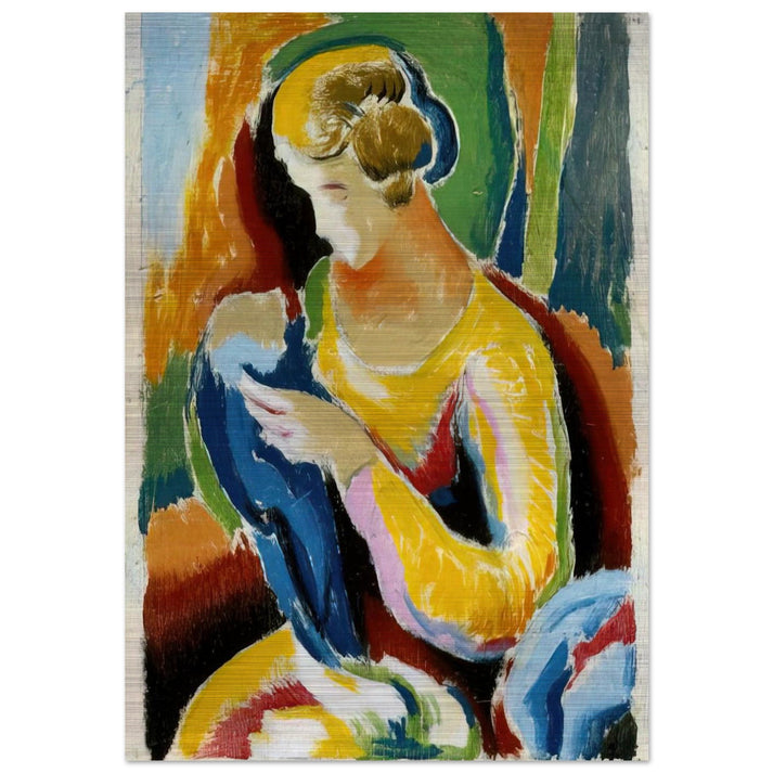 WOMAN 1920 - Thomas Hart Benton Brushed Aluminum Print - 70x100 cm / 28x40 inches | Thomas Hart Benton Aluminum Print | Thomas Hart Benton Prints