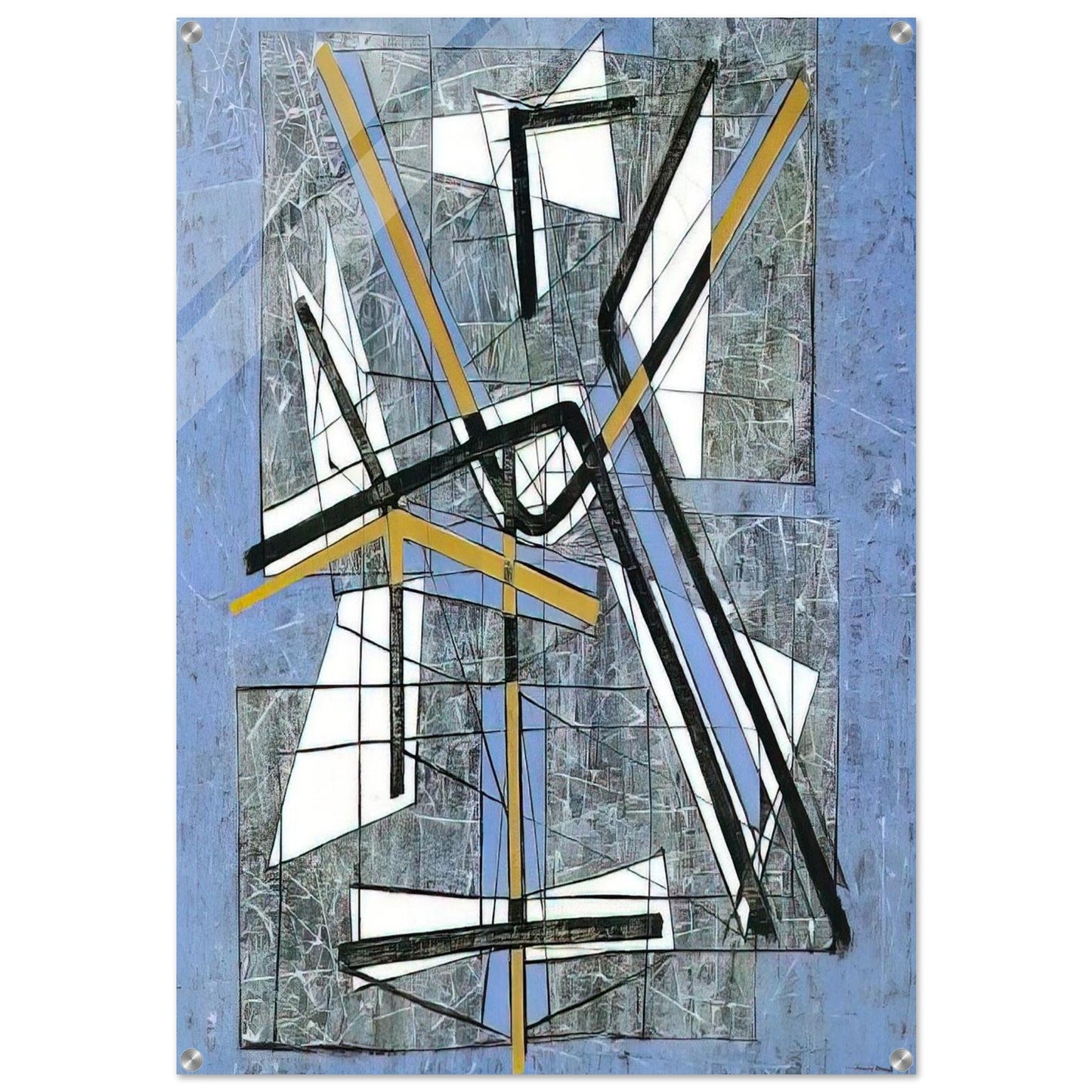 Animals and Minerals - 1952 - Jimmy Ernst Acrylic Print - 70x100 cm / 28x40″ inches | Jimmy Ernst Wall Art | Jimmy Ernst Prints