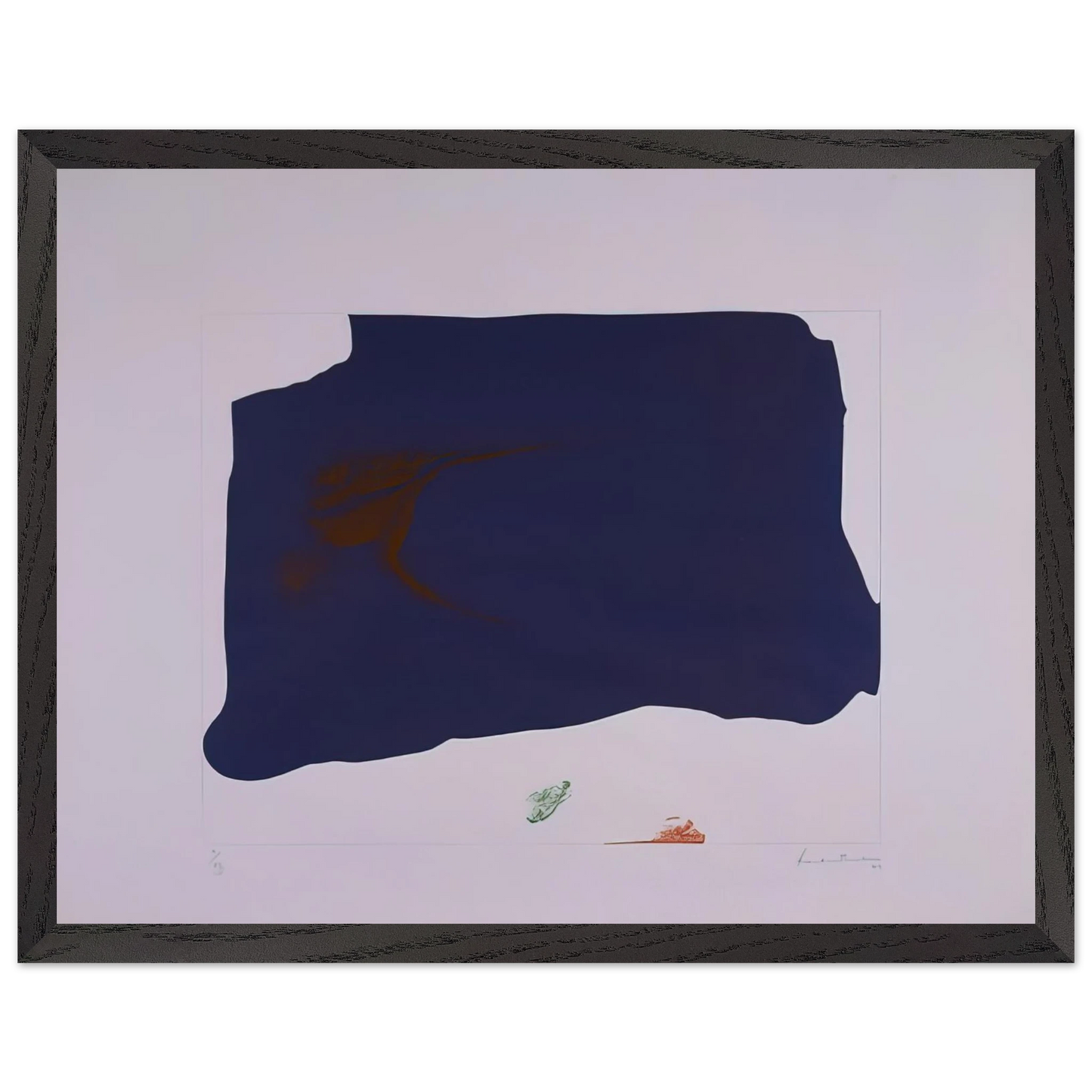 Helen Frankenthaler - Variation II on Mauve Corner - 1969 Wall art - 30x40 cm / 12x16 inches - Fine Art Poster - -