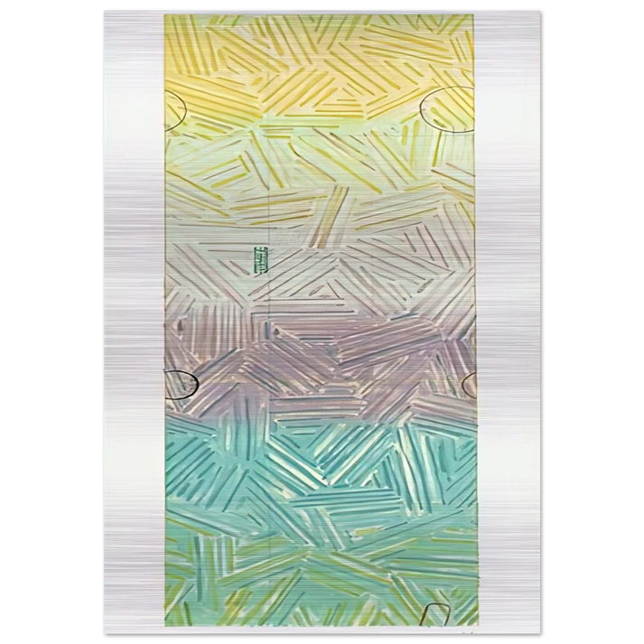 USUYUKI ULAE 211 - Jasper Johns Brushed Aluminum Print - 70x100 cm / 28x40 inches | Jasper Johns Aluminum Print | Jasper Johns Prints