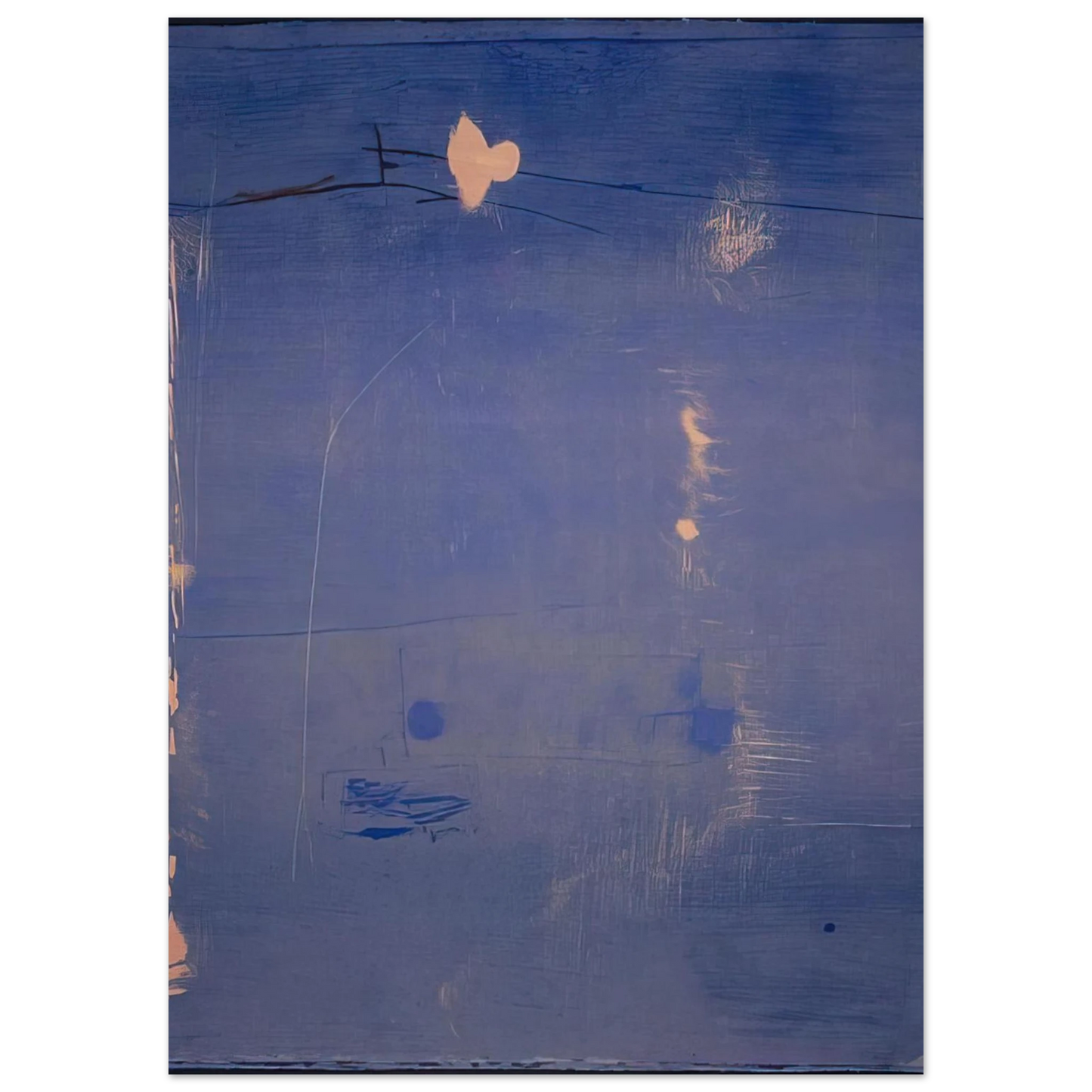 Helen Frankenthaler - Cameo - 1980 Wall art - A3 (29.7 x 42 cm) - Premium Wooden Framed Poster With Fine Art Paper-canvas - Wood frame