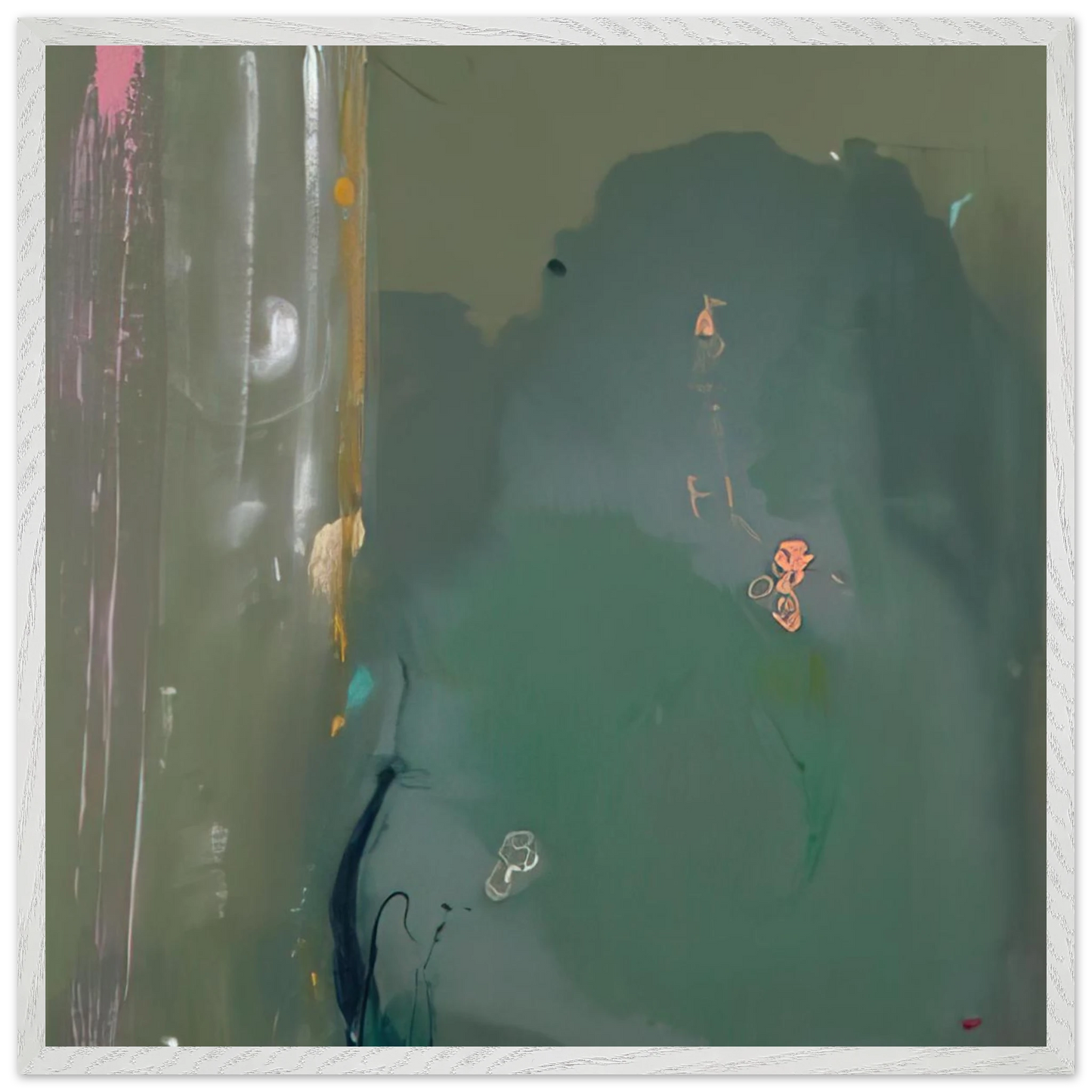 Helen Frankenthaler - Côte d Argent - 1980 Wall art - A3 (29.7 x 42 cm) - Premium Wooden Framed Poster With Fine Art Paper-canvas - Wood frame