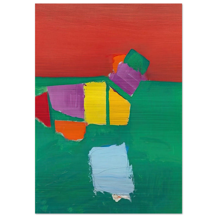 Les Martigues Composition - 1954 - Nicolas de Stael Brushed Aluminum Print - 70x100 cm / 28x40 inches | Nicolas de Stael Aluminum Print | Nicolas de Stael Prints