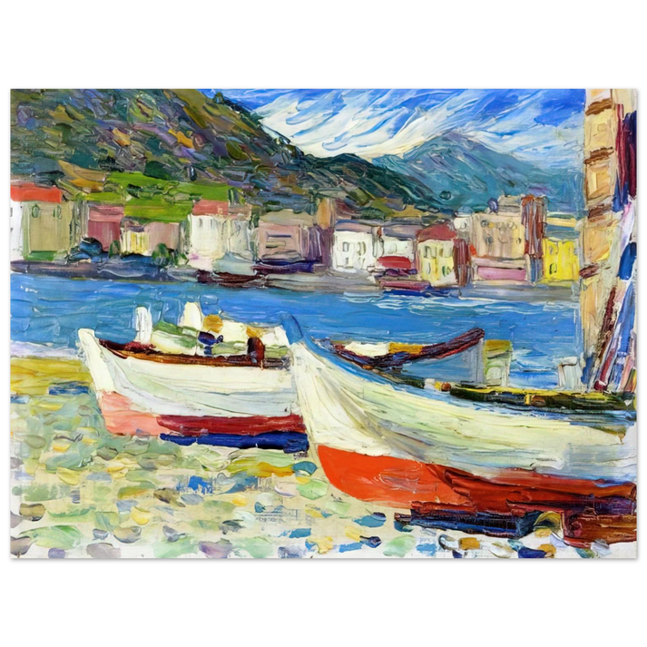 Wassily Kandinsky - RAPALLO BOATS 75x100 cm / 30x40inches Fine Art Poster