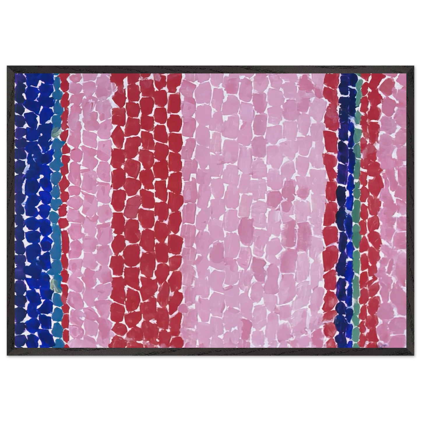 A GLIMPSE OF MARS 1969 - Alma Woodsey Thomas Framed Art Print – Black Wooden Frame - Default Title - -Framed Art Print