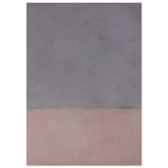 Mark Rothko - Untitled Gray and Mauve - 1969 Wall Art - 30x40 cm / 12x16 inches - Premium Wooden Framed Poster With Fine Art Paper-canvas - White frame