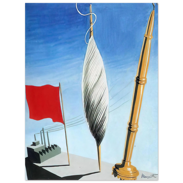 Rene Magritte - PROJECT OF POSTER THE CENTER OF TEXTILE WORKERS IN BELGIUM 1938 2 75x100 cm / 30x40inches Fine Art Poster