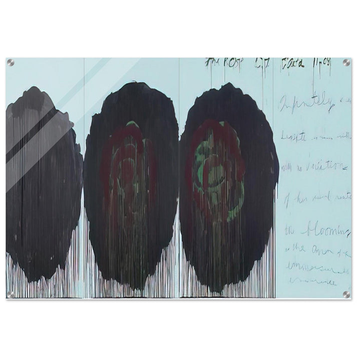 The Rose V - Cy Twombly Acrylic Print - 70x100 cm / 28x40″ inches