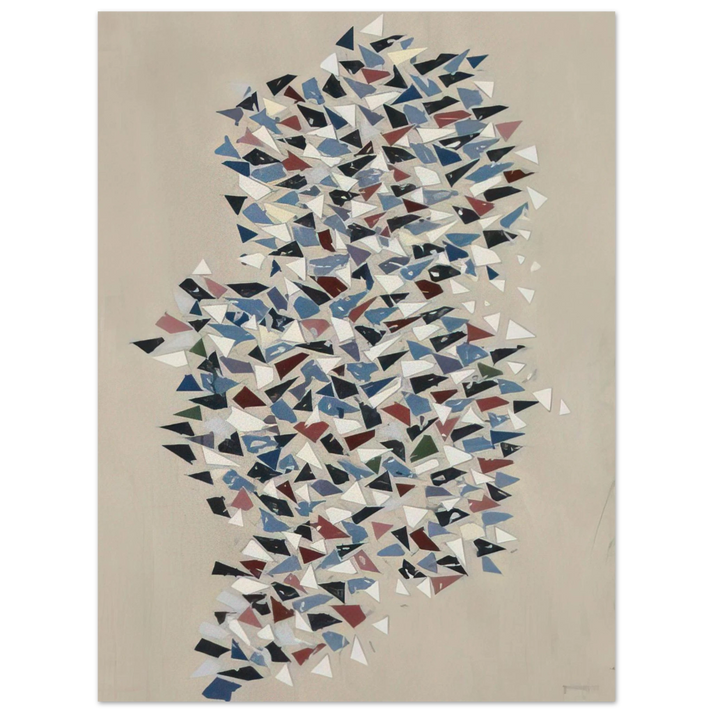 Robert Goodnough - Shapes Group - 1987 75x100 cm / 30x40inches Fine Art Poster