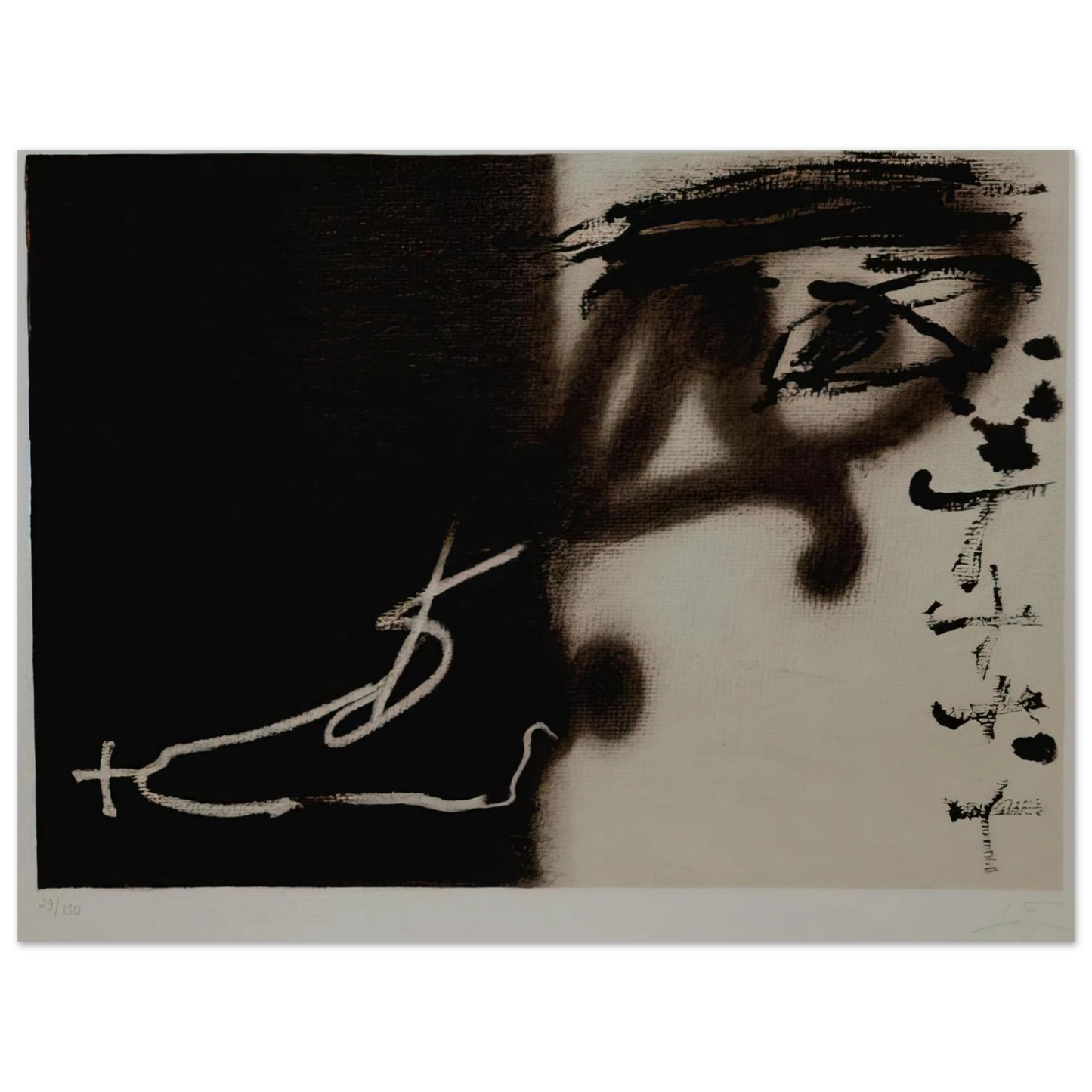 Antoni Tapies - DIVIS 1983 Fine Art Poster - Default Title