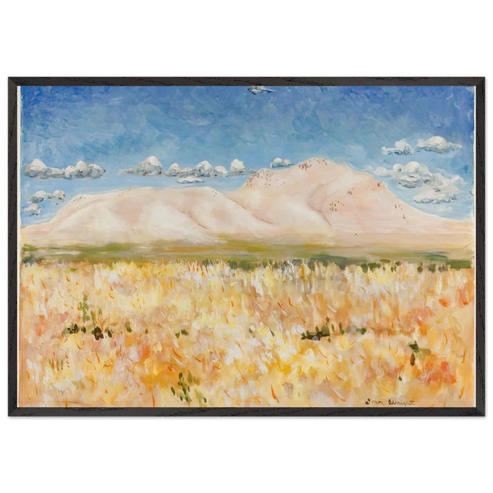 JACKSON HOLE WYOMING 1973 - Ivan Albright 70x100 cm / 28x40 inches Framed Art Print – Black Wooden Frame