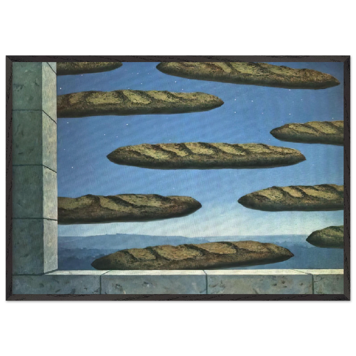 THE GOLDEN LEGEND 1958 - Rene Magritte 70x100 cm / 28x40 inches Framed Art Print – Black Wooden Frame