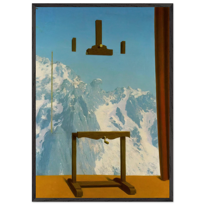 CALL OF PEAKS 1943 - Rene Magritte 70x100 cm / 28x40 inches Framed Art Print – Black Wooden Frame