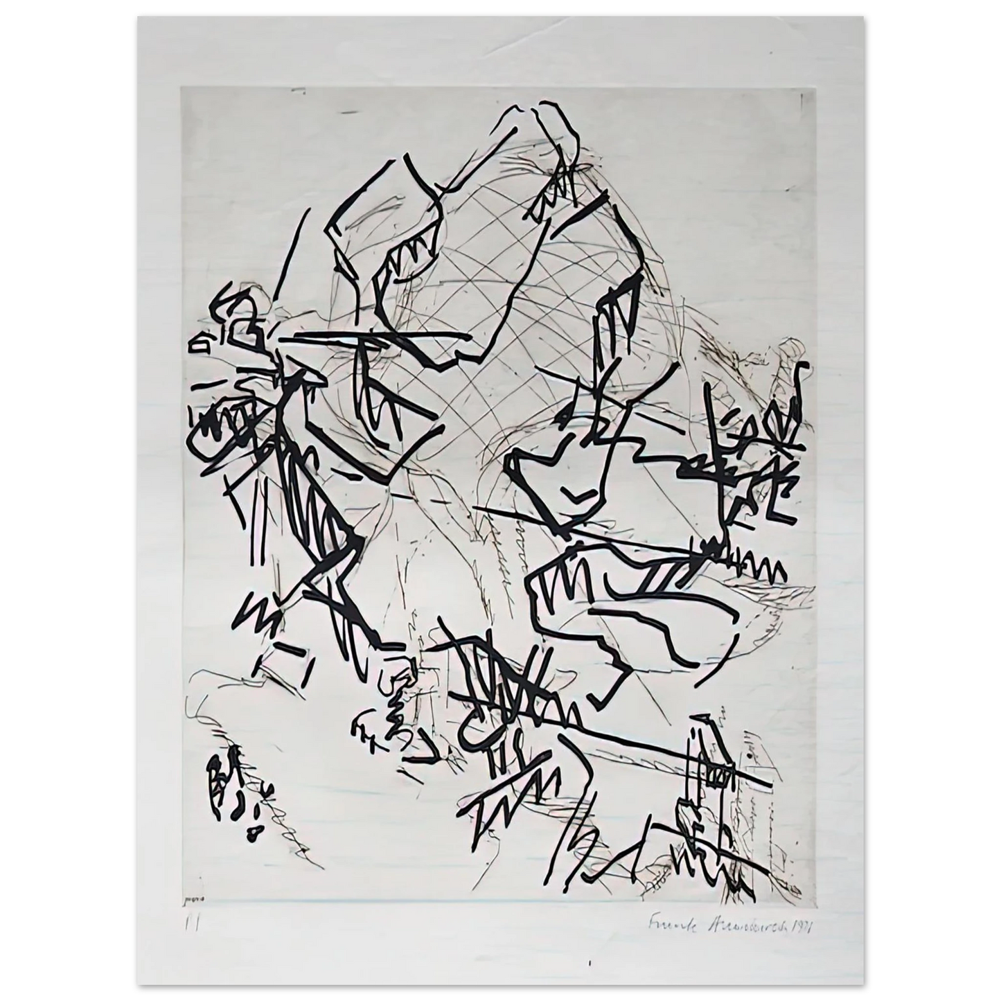Frank Auerbach - TREE AT TRETIRE II Fine Art Poster - Default Title