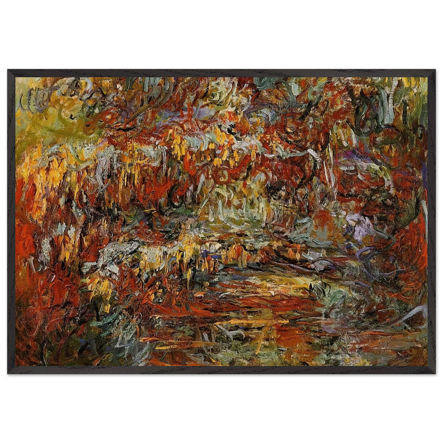 The Japanese Bridge 8 - claude monet Framed Art Print – Black Wooden Frame - Default Title - -Framed Art Print