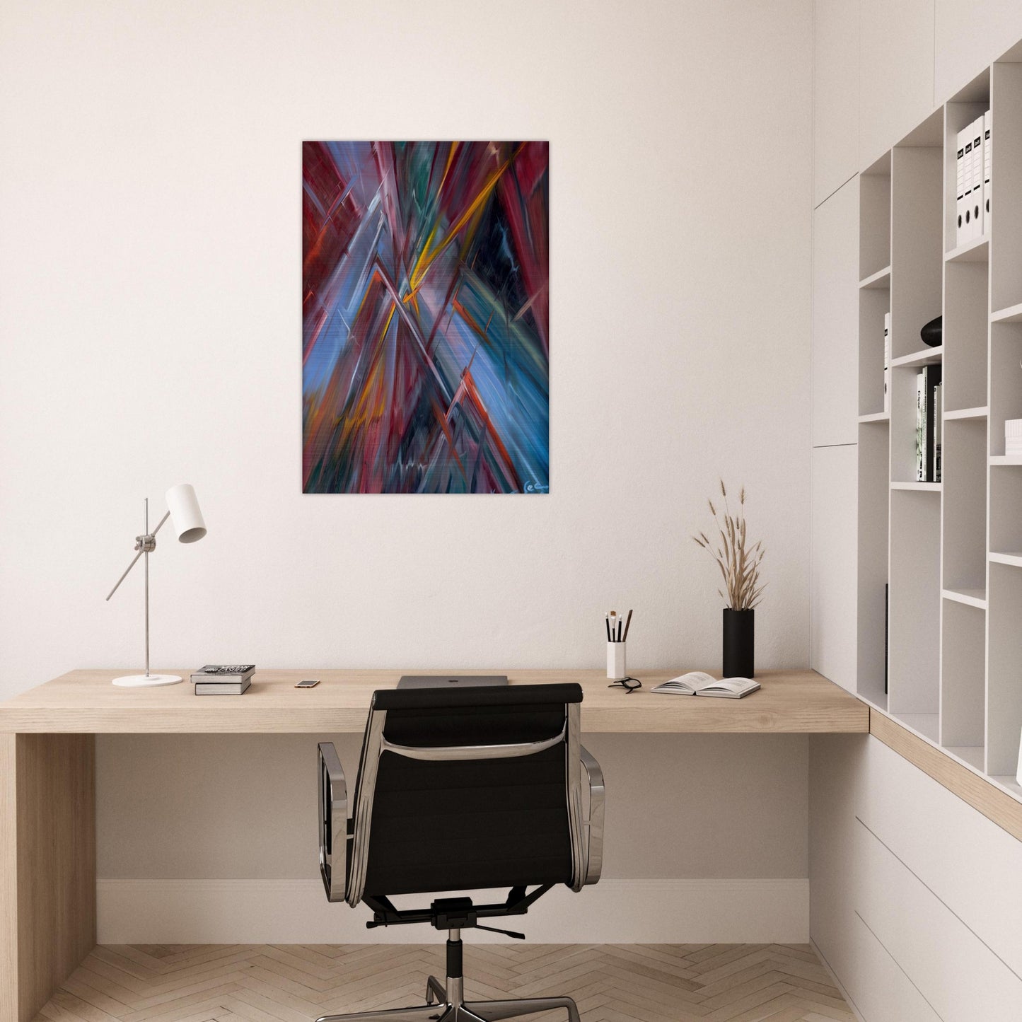 Colorful Flashes - Konrad Zuse Brushed Aluminum Print - 70x100 cm / 28x40 inches | Konrad Zuse Aluminum Print | Konrad Zuse Prints