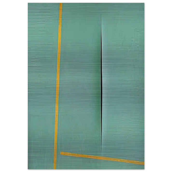 Concept Spatiale - 1964 - Lucio Fontana Brushed Aluminum Print - 70x100 cm / 28x40 inches | Lucio Fontana Aluminum Print | Lucio Fontana Prints