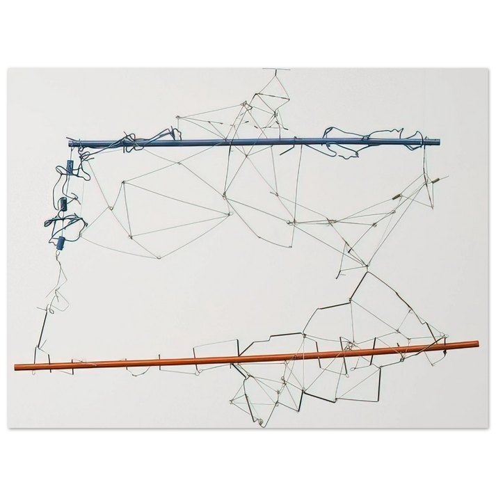 Gego - Drawing without Paper 8425 and 8426 - 1984 75x100 cm / 30x40inches Fine Art Poster