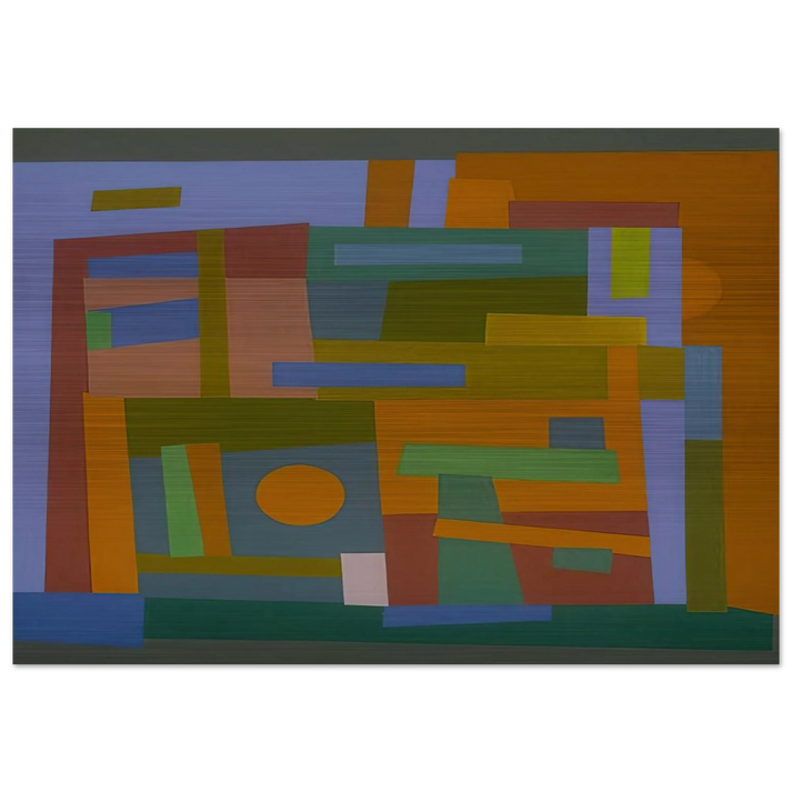 Number 30 - 1938 - Ad Reinhardt Brushed Aluminum Print - 70x100 cm / 28x40 inches | Ad Reinhardt Aluminum Print | Ad Reinhardt Prints