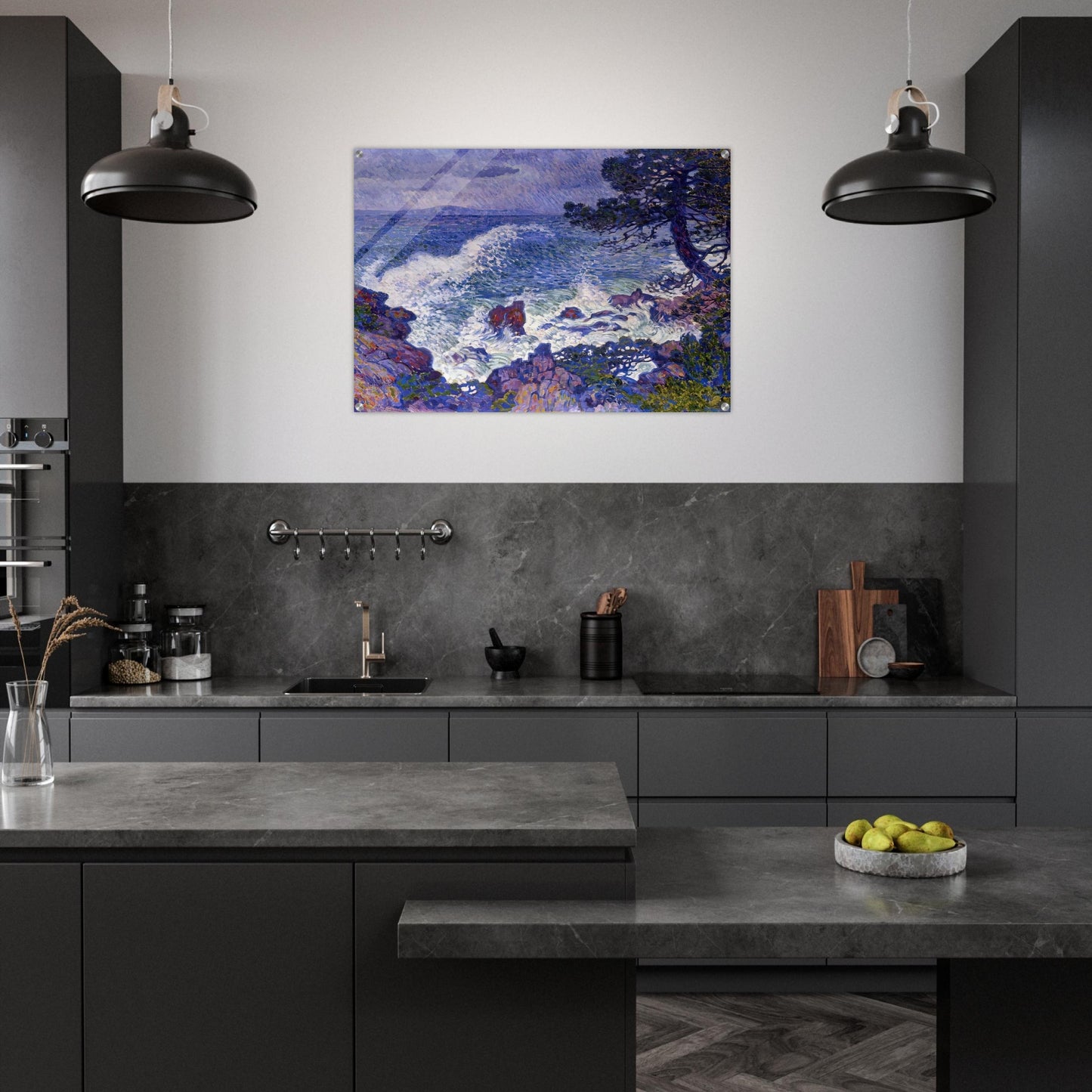 EAST WIND 1904 - Theo van Rysselberghe Acrylic Print - 70x100 cm / 28x40″ inches