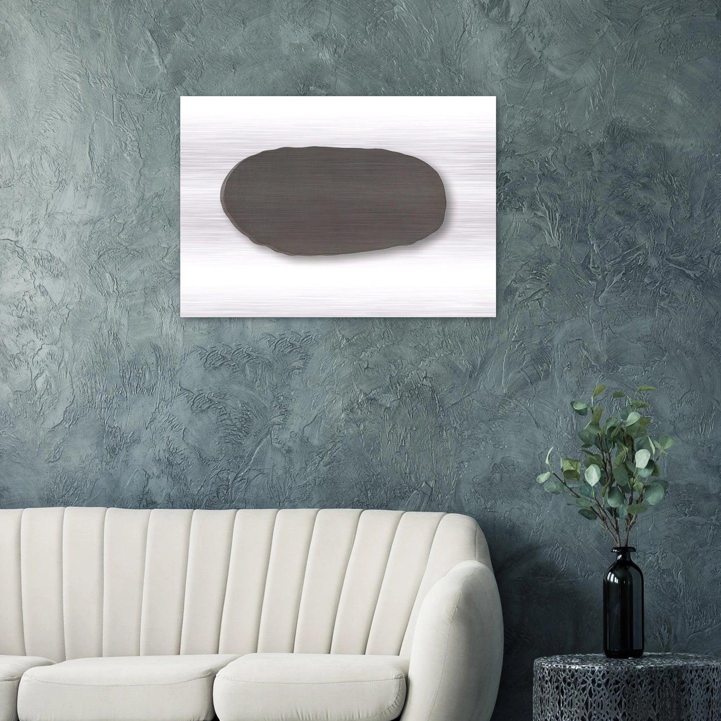 GRAUE SCHEIBE 1970 - BLINKY PALERMO Brushed Aluminum Print - 70x100 cm / 28x40 inches | BLINKY PALERMO Aluminum Print | BLINKY PALERMO Prints