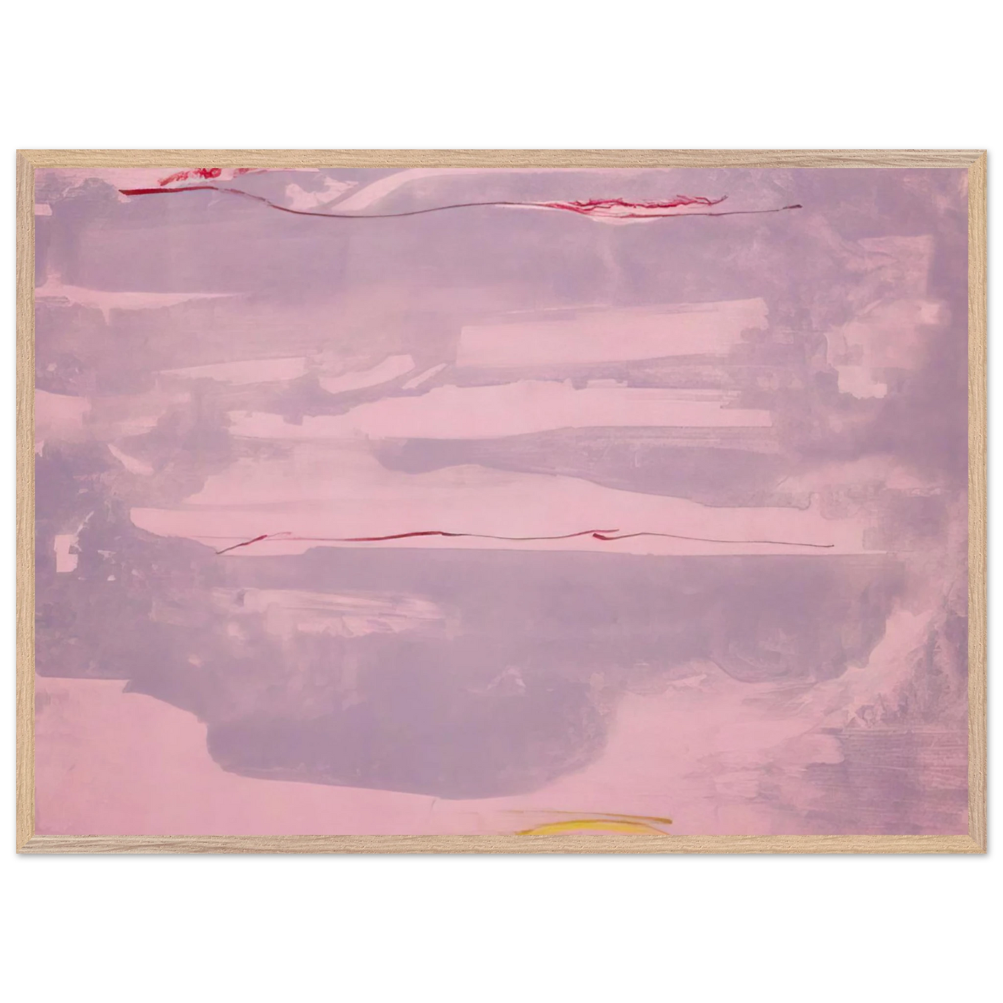 Helen Frankenthaler - Dream Walk - 1977 Wall art - 15x20 cm / 6x8 inches - Premium Wooden Framed Poster With Fine Art Paper - Black frame