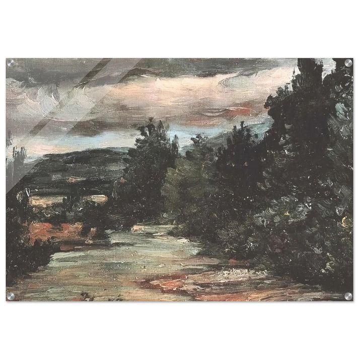 River in the plain - Paul Cézanne Acrylic Print - 70x100 cm / 28x40″ inches