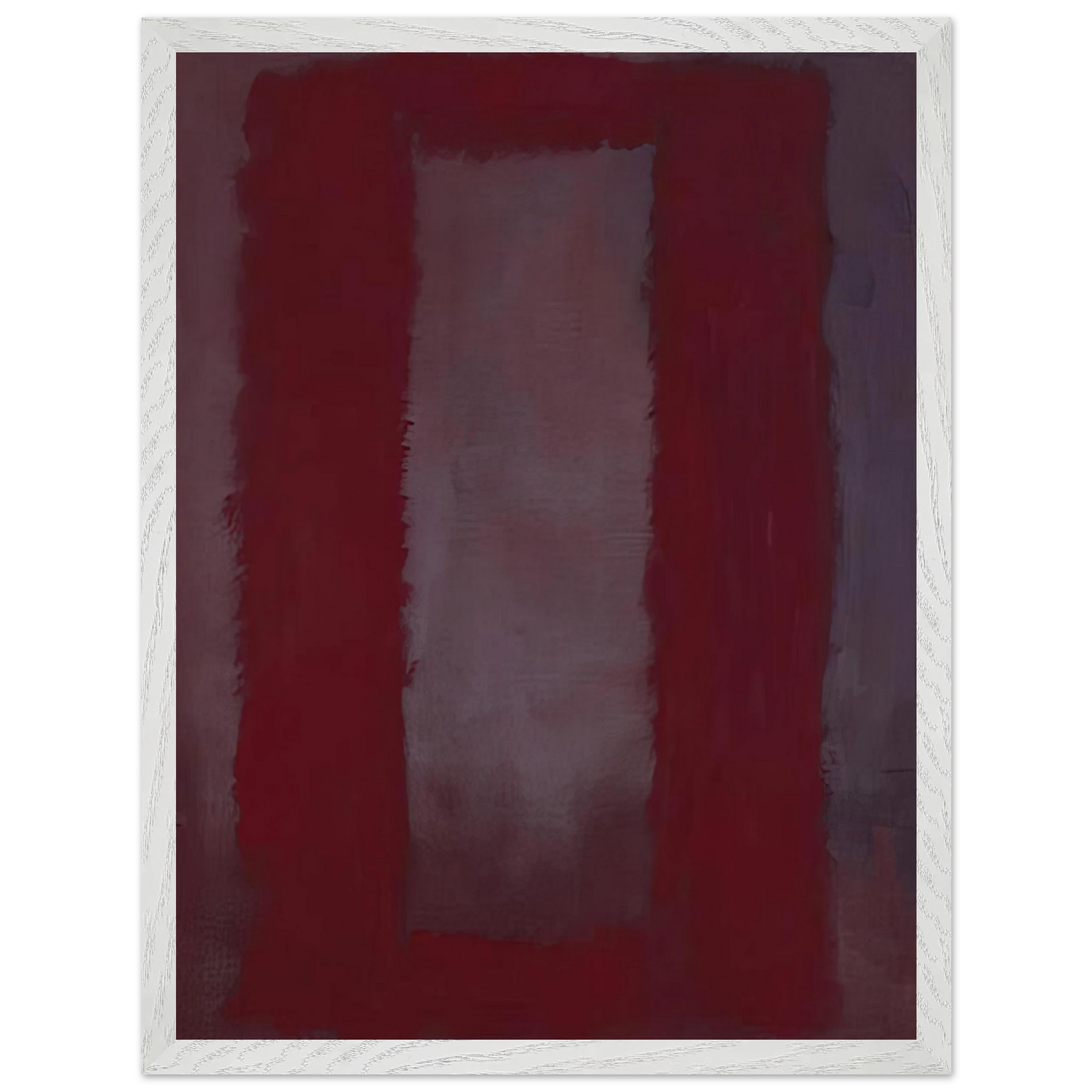 Mark Rothko - Red on Maroon - 1959 Wall Art - 60x80 cm / 24x32 inches - Premium Wooden Framed Poster With Fine Art Paper - Black frame