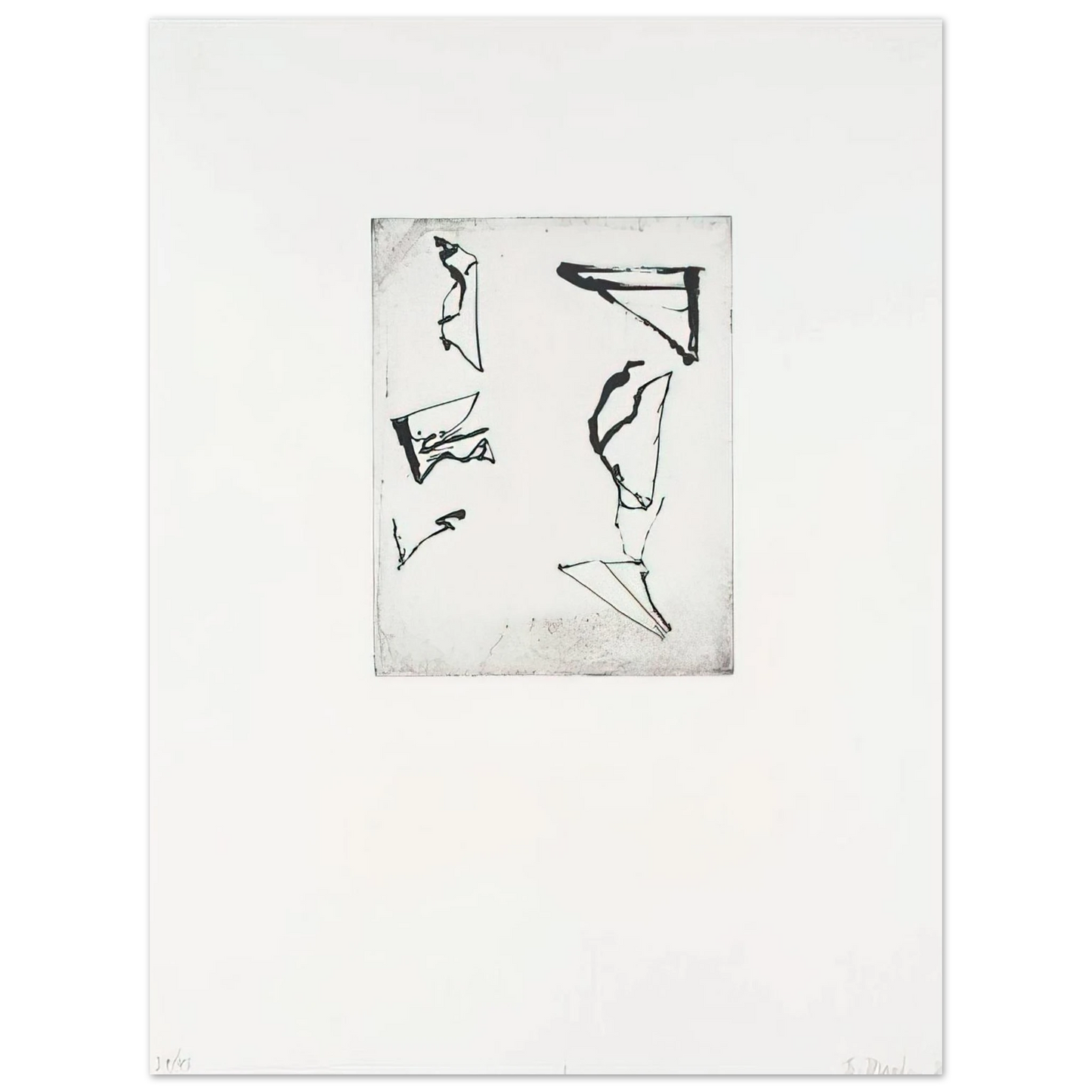 Brice Marden - Etchings to Rexroth #1 - 1986 Fine Art Poster - Default Title