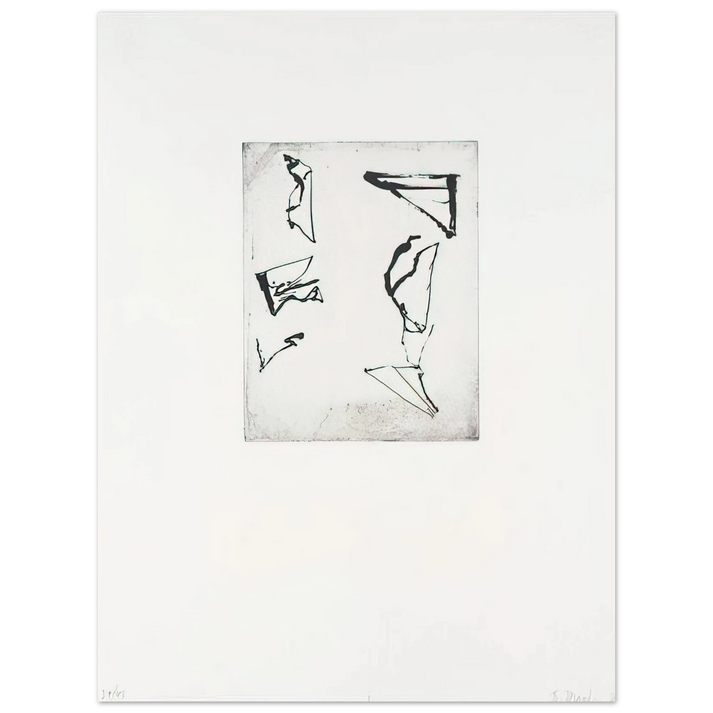 Brice Marden - Etchings to Rexroth #1 - 1986 75x100 cm / 30x40inches Fine Art Poster