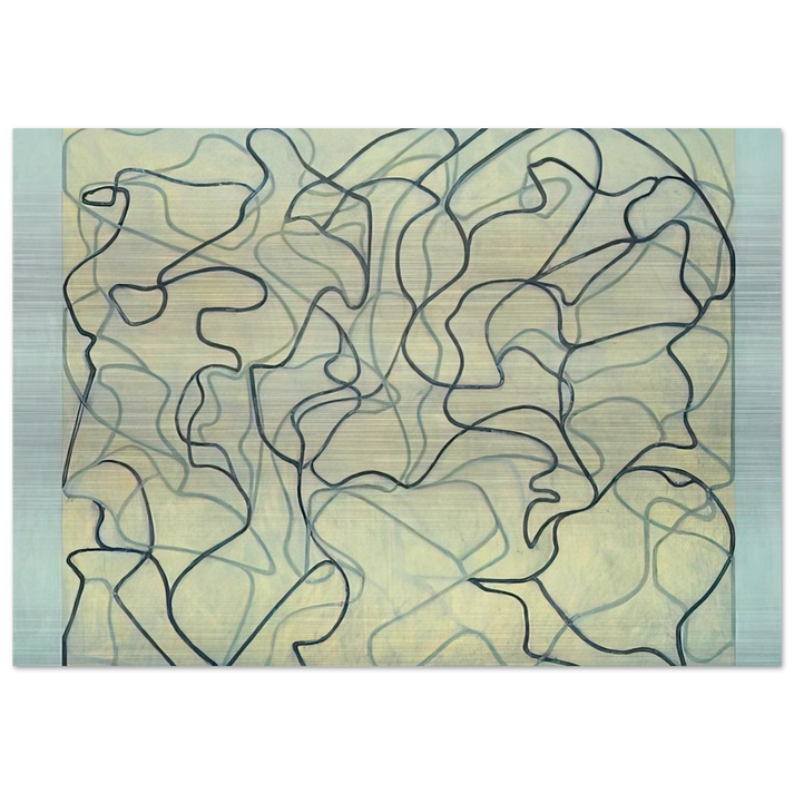 First Letter - 2009 - Brice Marden Brushed Aluminum Print - 70x100 cm / 28x40 inches | Brice Marden Aluminum Print | Brice Marden Prints