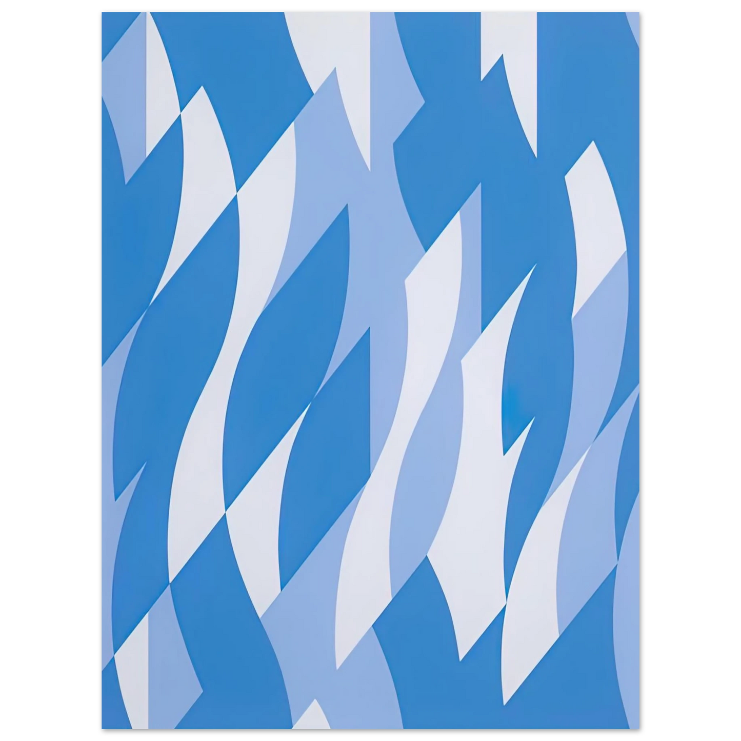 Bridget Riley - TWO BLUES 2003 Fine Art Poster - Default Title