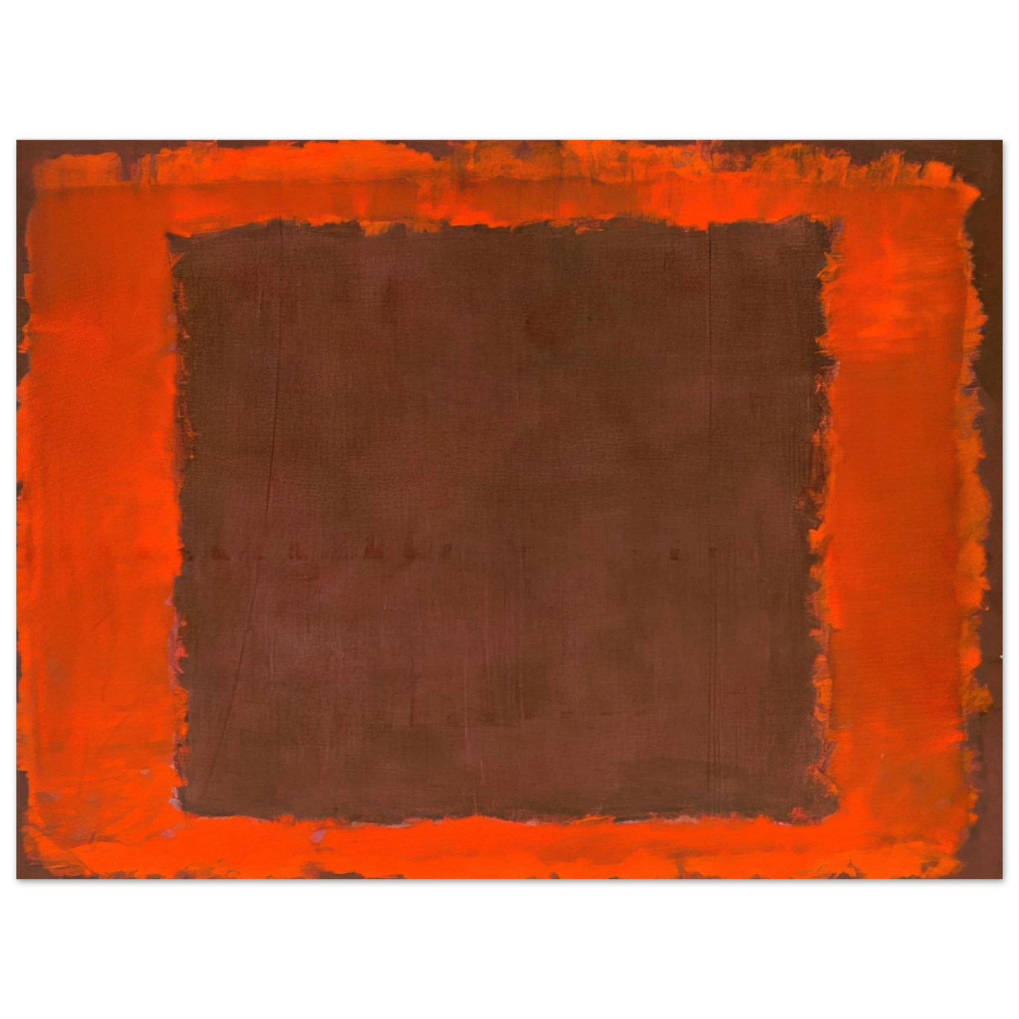 Mark Rothko - Untitled Mural for End Wall - 1959 Wall Art - 60x80 cm / 24x32 inches - Premium Wooden Framed Poster With Fine Art Paper-canvas - Wood frame