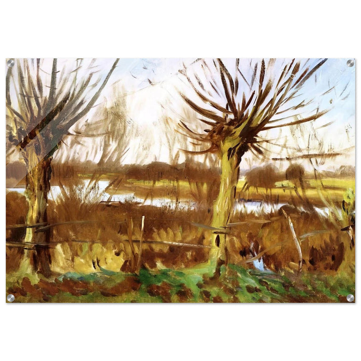 Landscape with trees, Calcot-on-the-Thames - John Singer Sargent Acrylic Print - 70x100 cm / 28x40″ inches