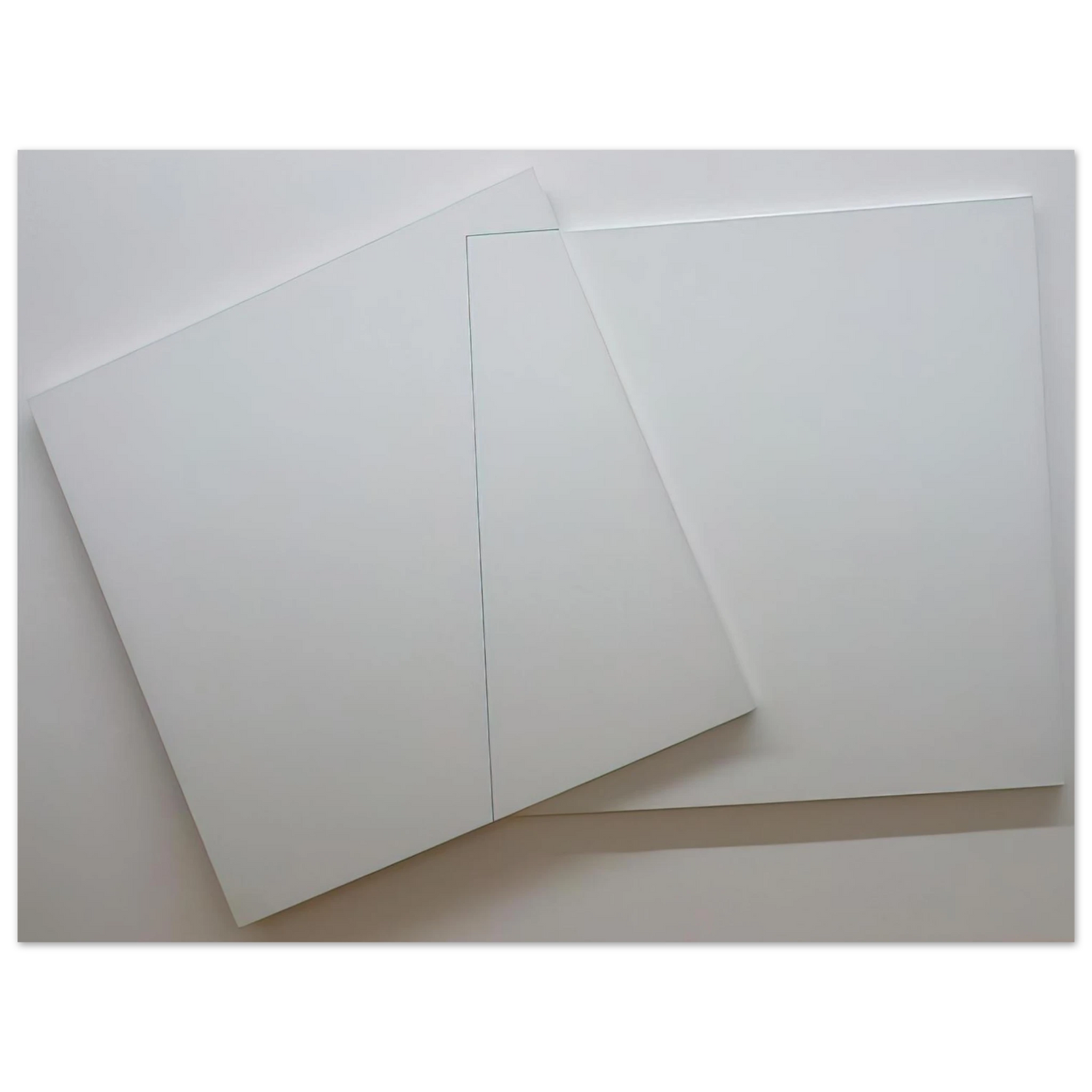 Francois Morellet - Supersition et transparence, Carré derrière 0-90 degrees, carré devant 20 – 110 degrees - Minimalism Fine Art Poster - Default Title