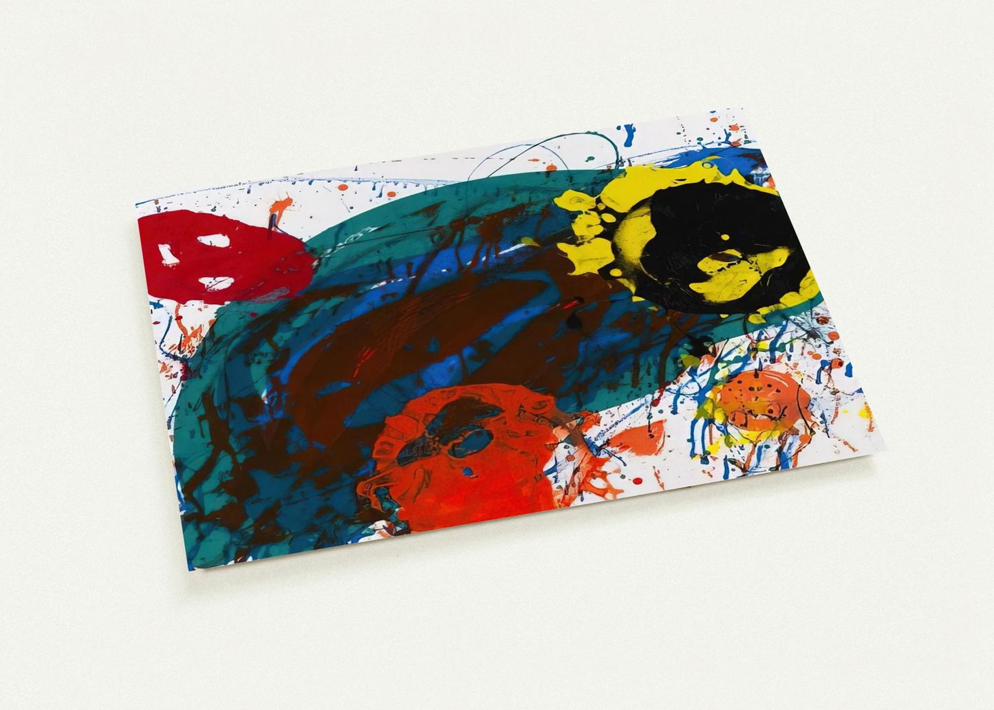 For Thirteen SFS-335 By Sam Francis Pack of 10 Post Cards | Sam Francis Post Cards | A6 (10.5 x 14.8 cm) - 4.1 x 5.8 inches