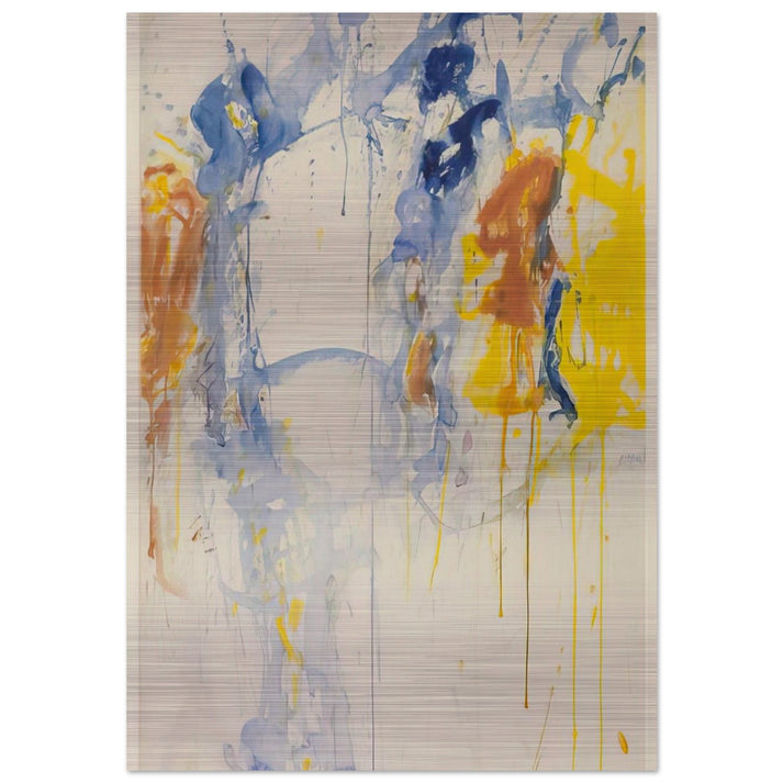 Painting - Sam Francis Brushed Aluminum Print - 70x100 cm / 28x40 inches | Sam Francis Aluminum Print | Sam Francis Prints