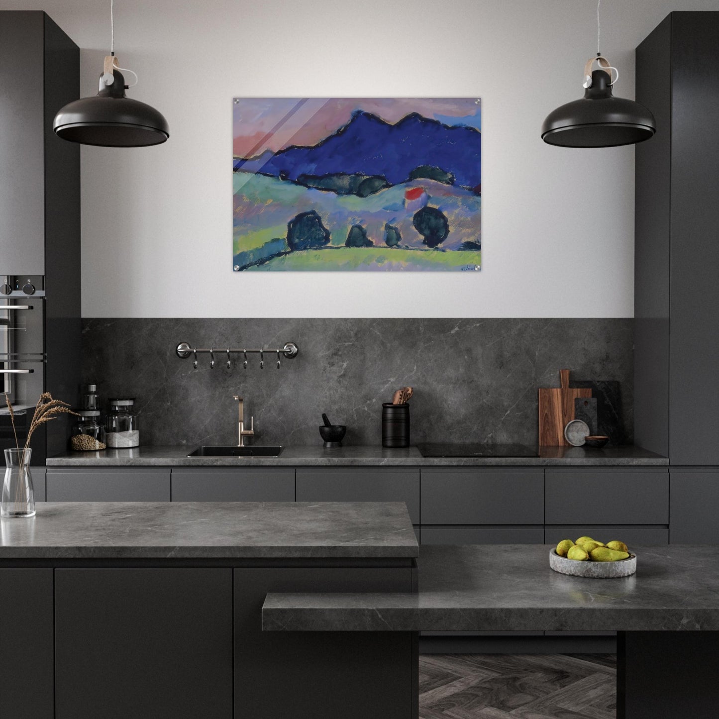 BLAUER BERG 1910 - Alexej von Jawlensky Acrylic Print - 70x100 cm / 28x40″ inches