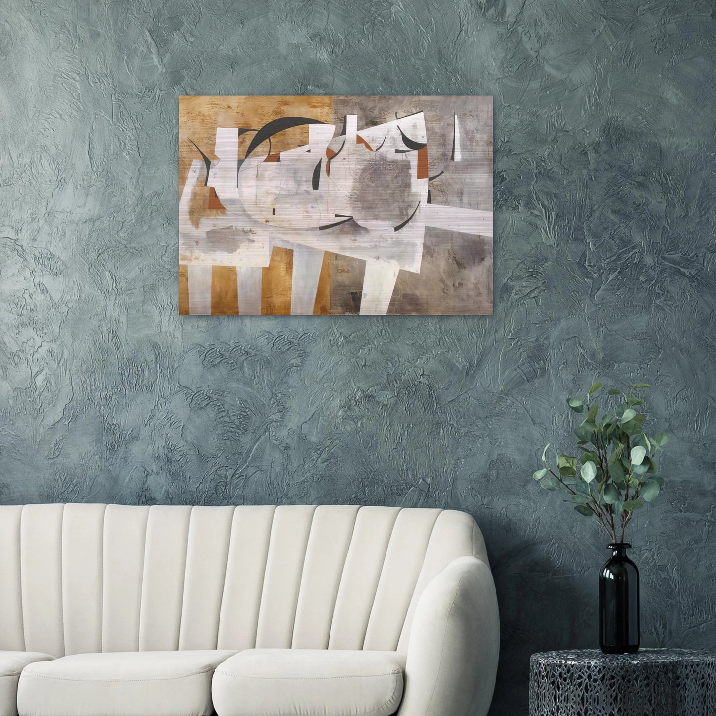 August 1956 Val d'Orcia - 1956 - Ben Nicholson Brushed Aluminum Print - 70x100 cm / 28x40 inches | Ben Nicholson Aluminum Print | Ben Nicholson Prints