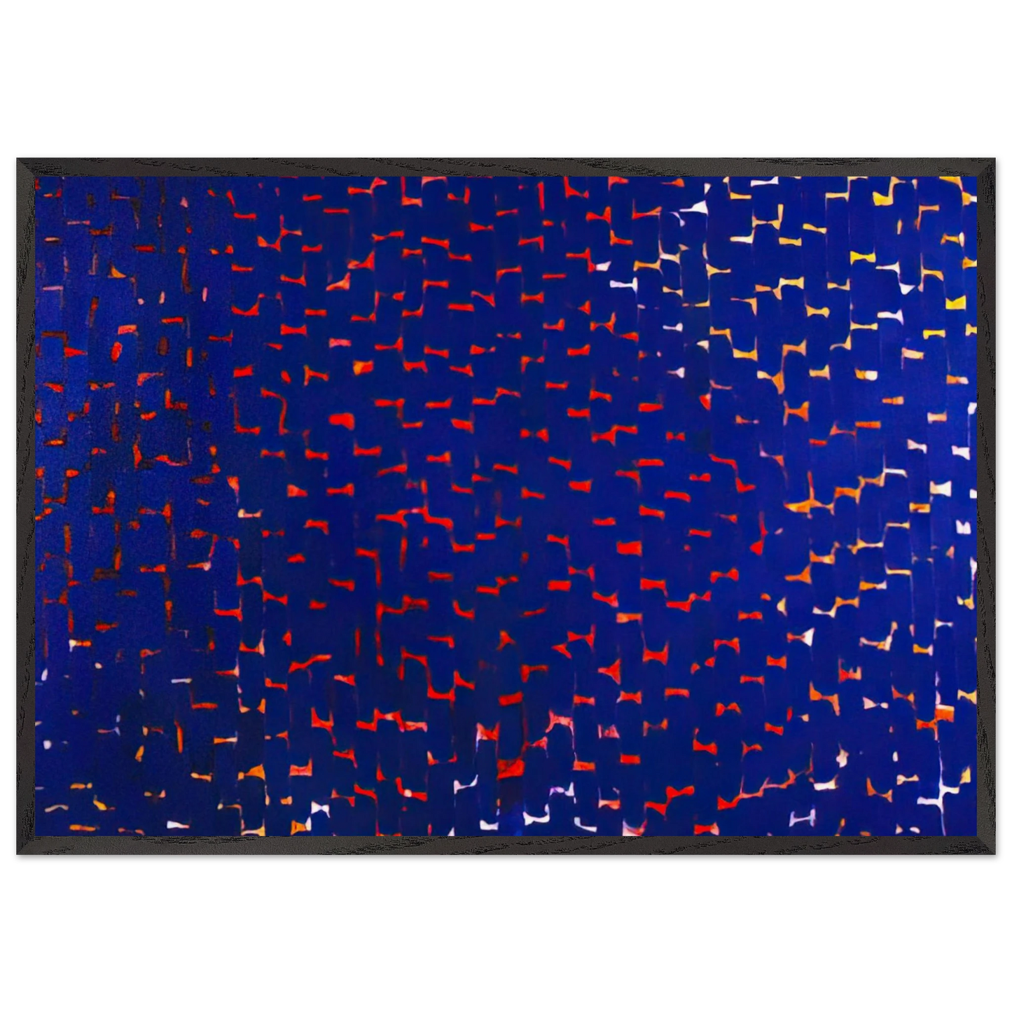 EVENING GLOW 1972 - Alma Woodsey Thomas Framed Art Print – Black Wooden Frame - Default Title - -Framed Art Print