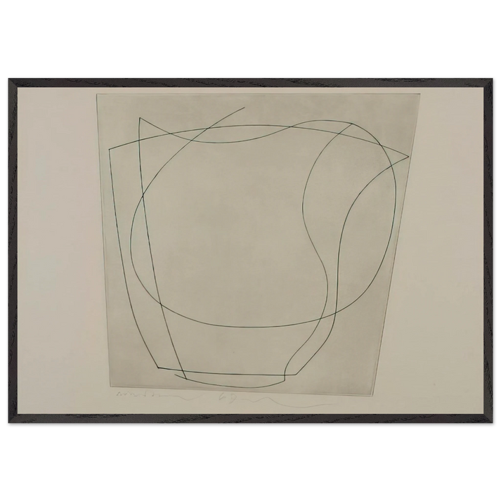 Rafael - 1967 - Ben Nicholson 70x100 cm / 28x40 inches Framed Art Print – Black Wooden Frame