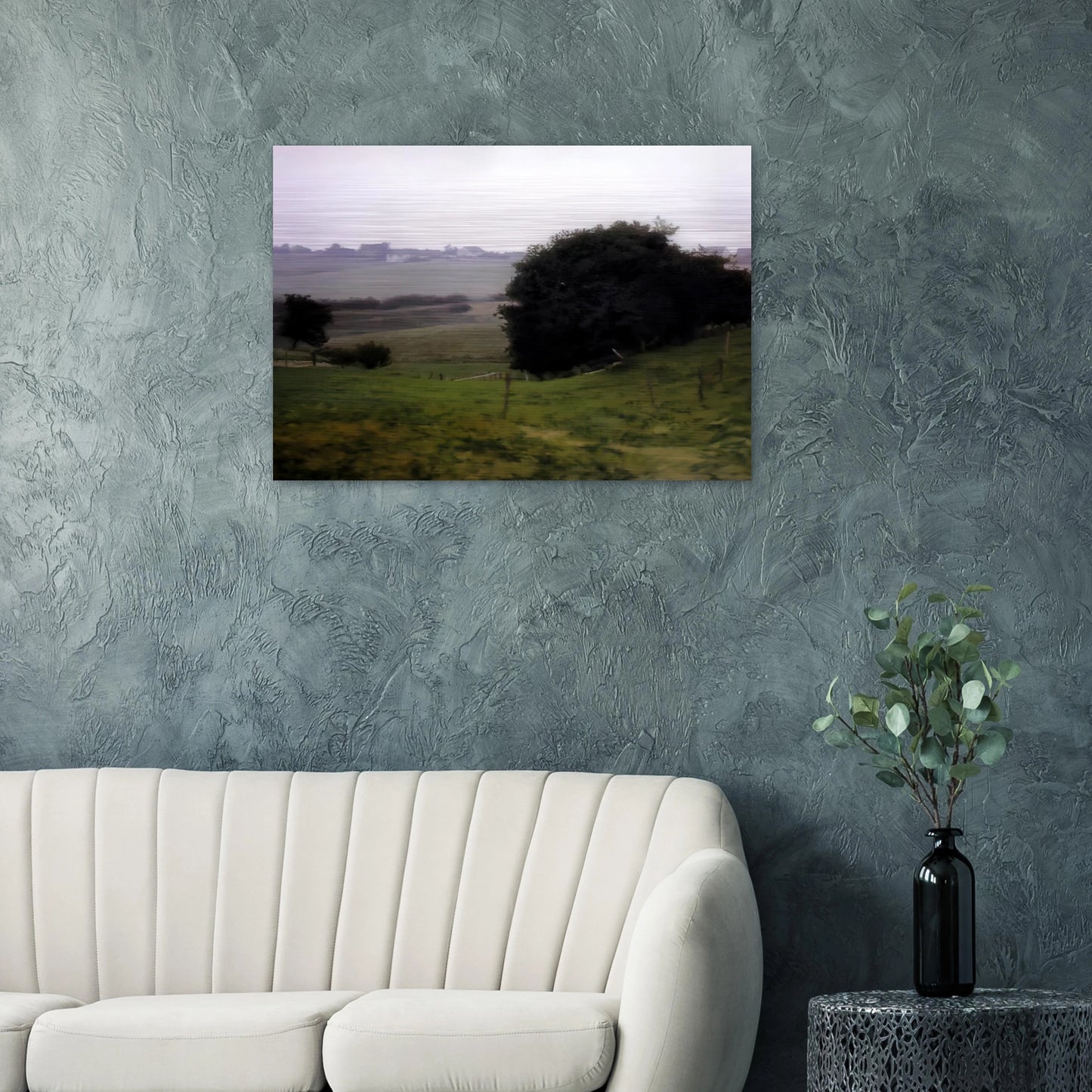 MEADOWLAND - Gerhard Richter Brushed Aluminum Print - 70x100 cm / 28x40 inches | Gerhard Richter Aluminum Print | Gerhard Richter Prints